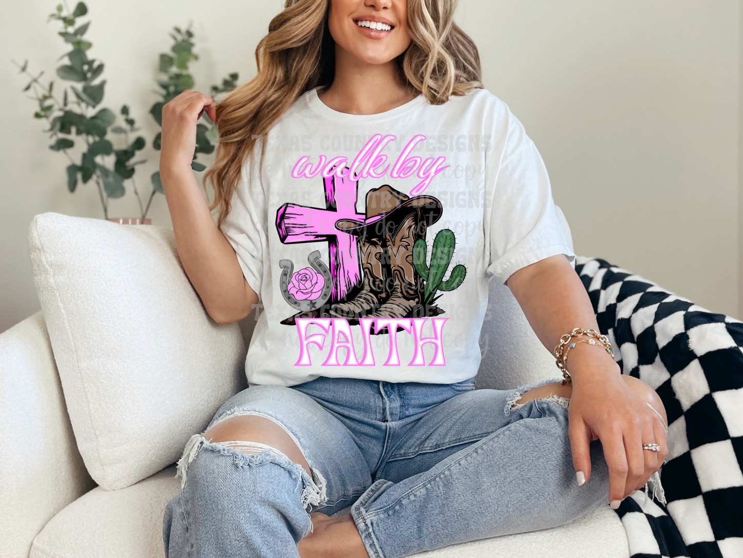 Walk By Faith Pink