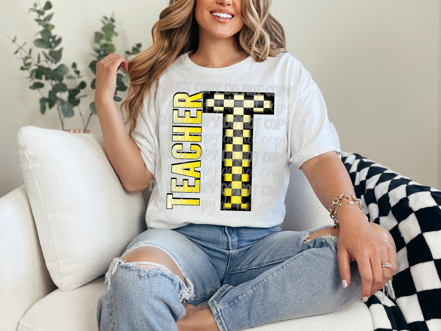 School Grades Yellow Checkered