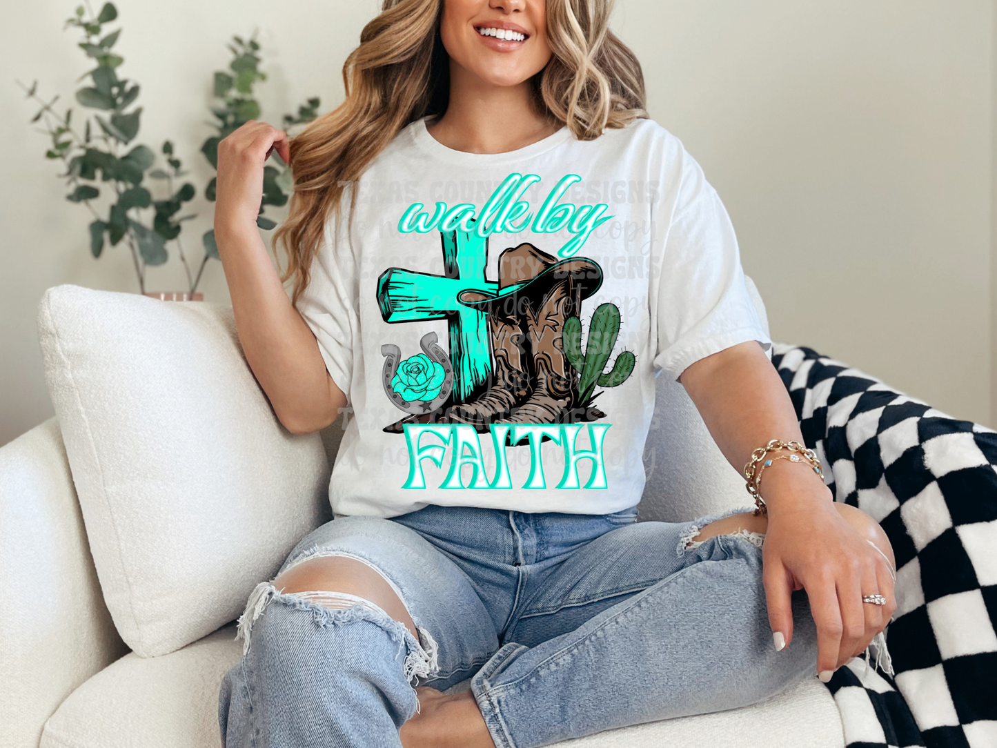 Walk By Faith Turquoise