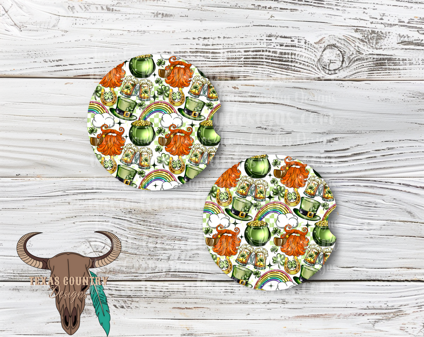 St. Patrick’s Day Car Coasters