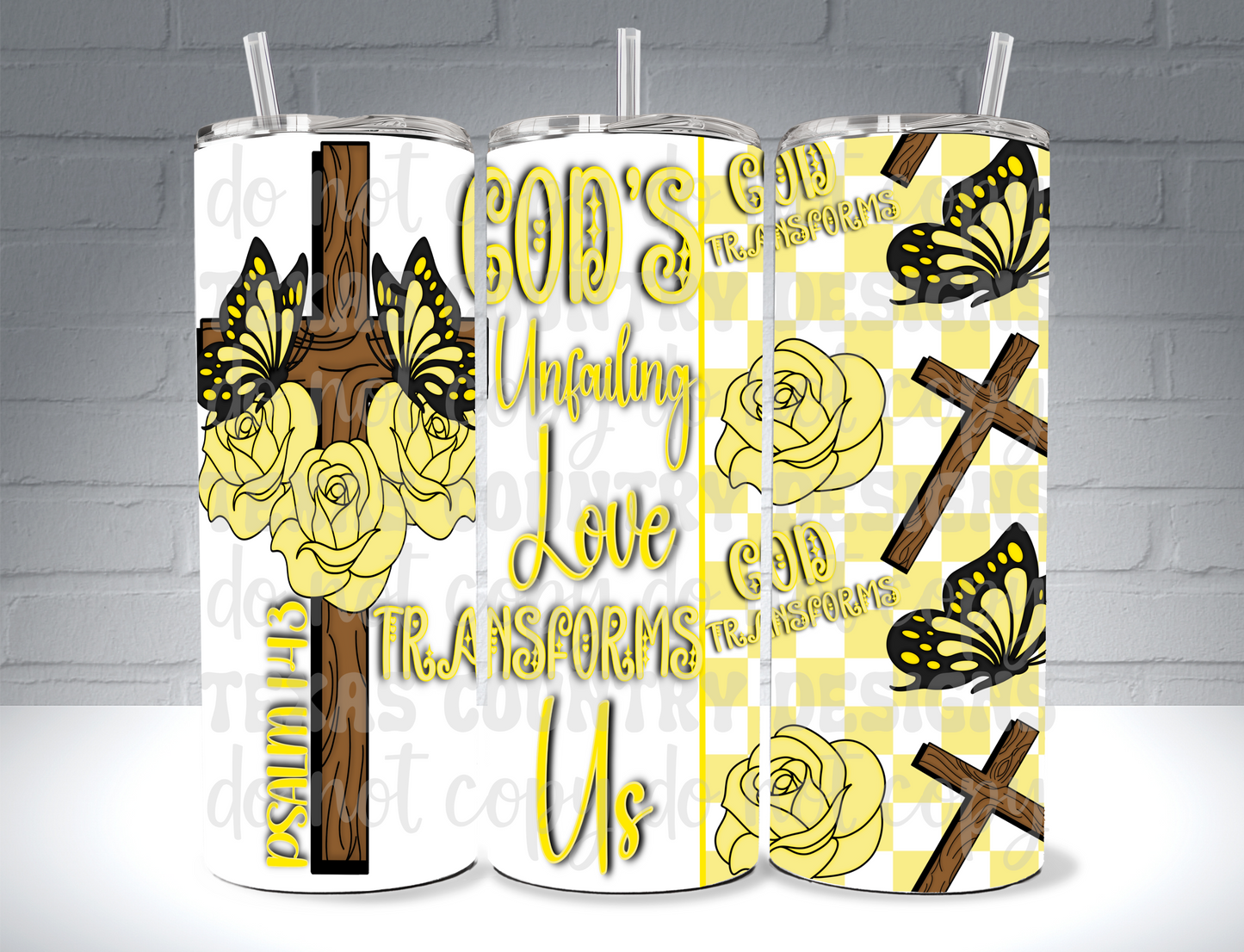 God's Unfailing Love Transforms Us Yellow 20OZ