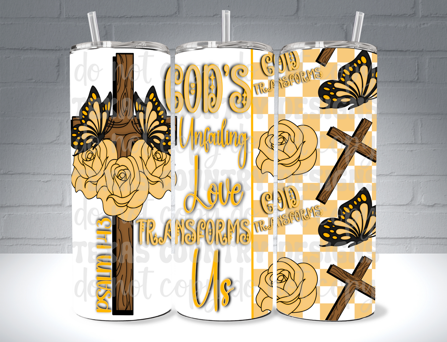 God's Unfailing Love Transforms Us Orange 20OZ