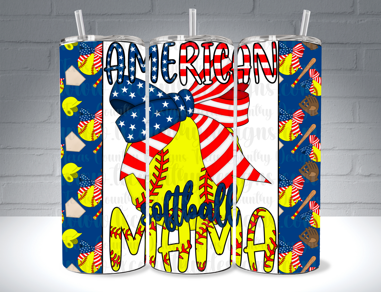 American Softball Mama 20OZ