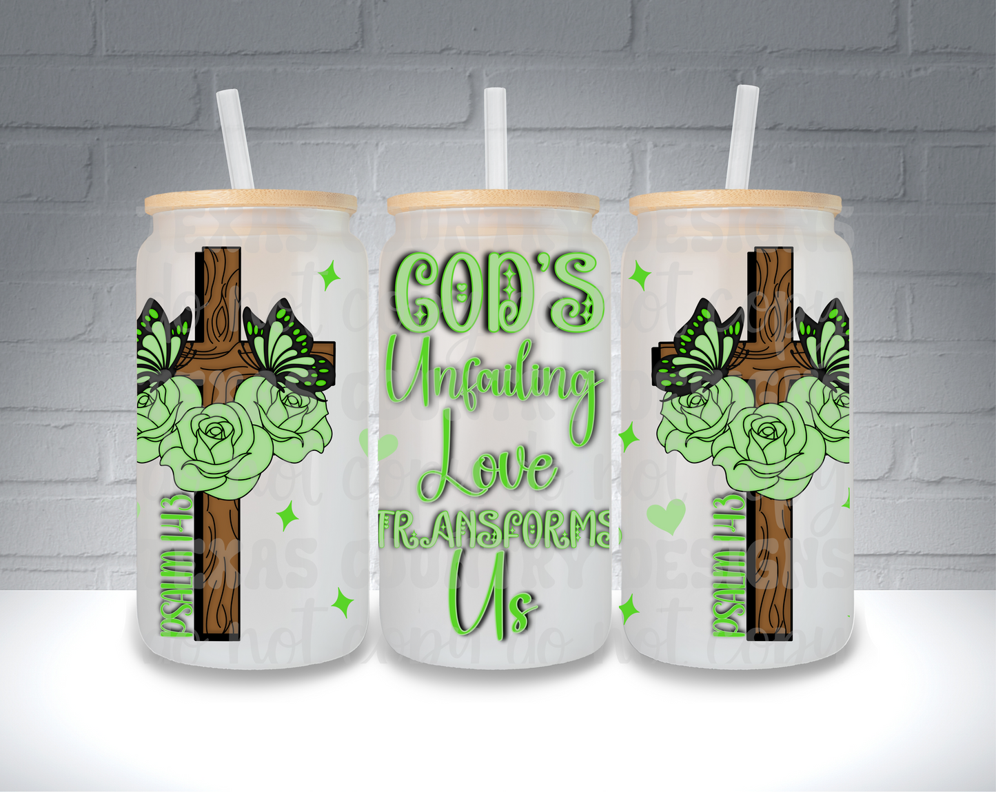 God's Unfailing Love Transforms Us Green 16OZ