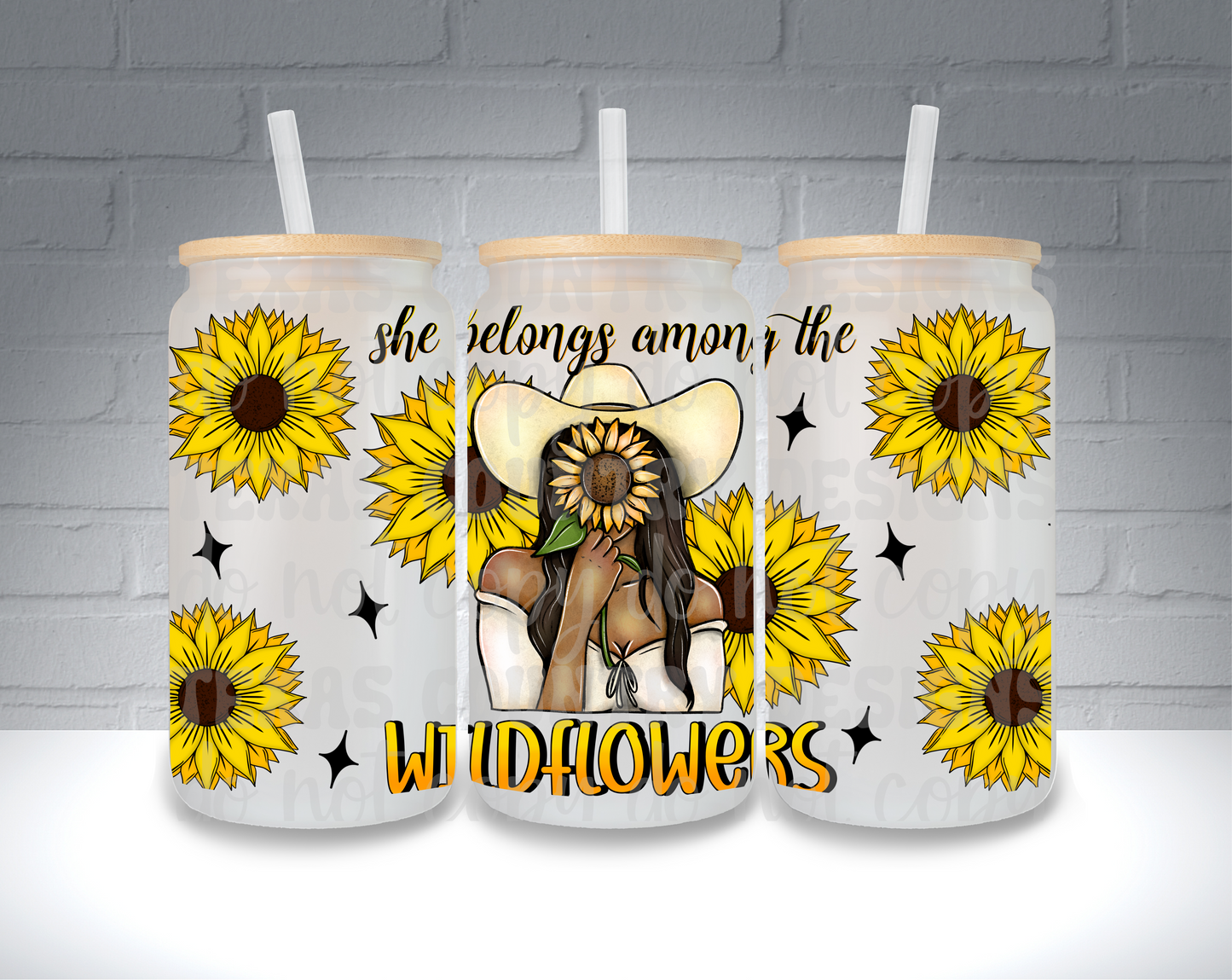 She Belongs Among The Wildflowers Dark Brown 16OZ