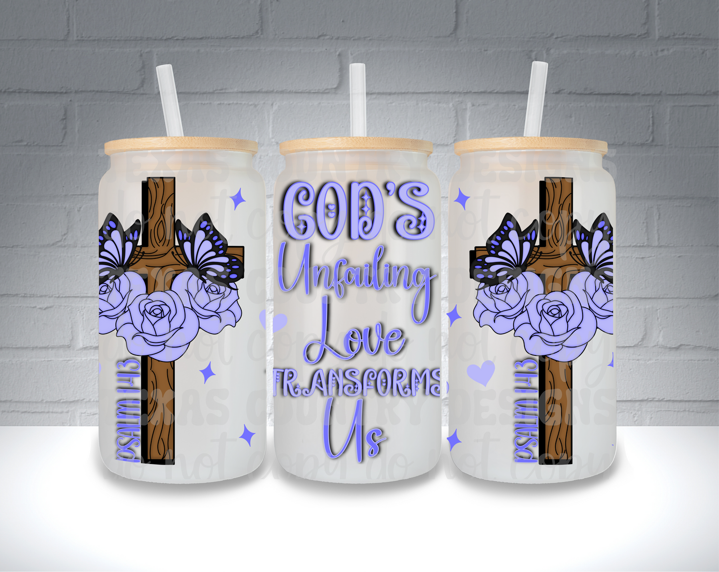 God's Unfailing Love Transforms Us Purple 16OZ