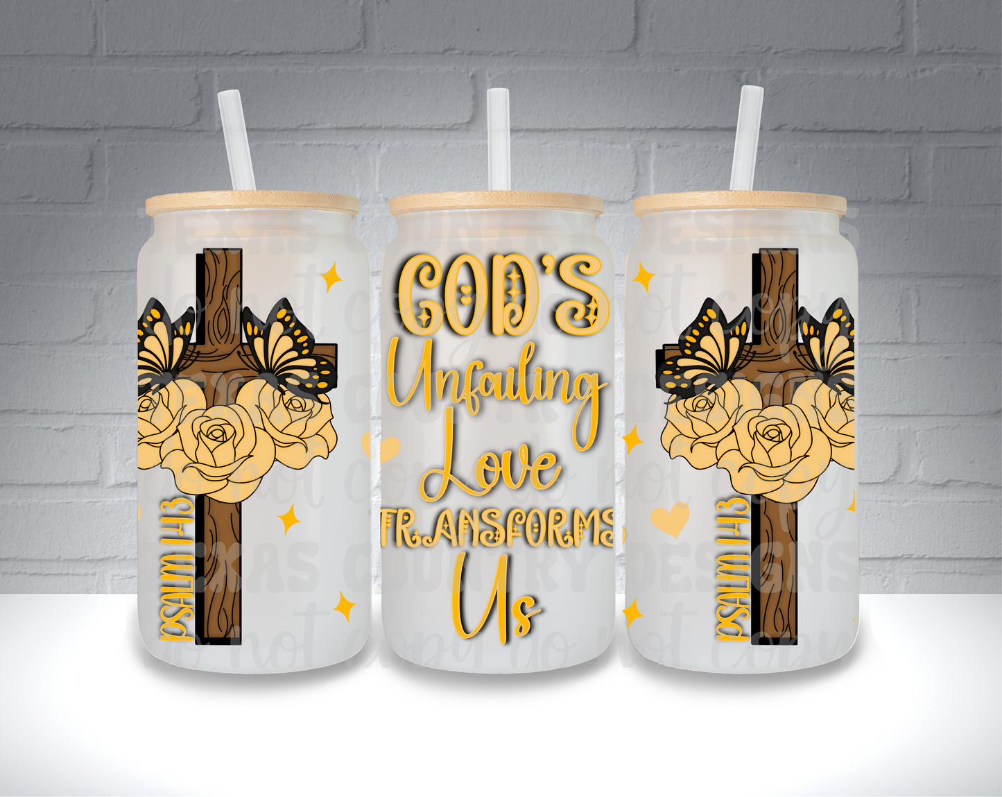God's Unfailing Love Transforms Us Orange 16OZ