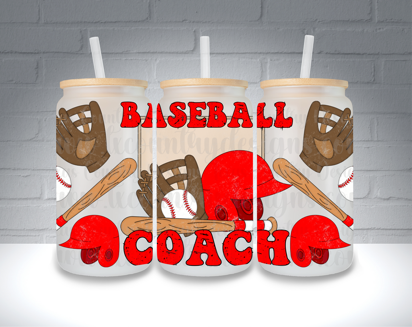 Baseball Coach Grunge 16OZ