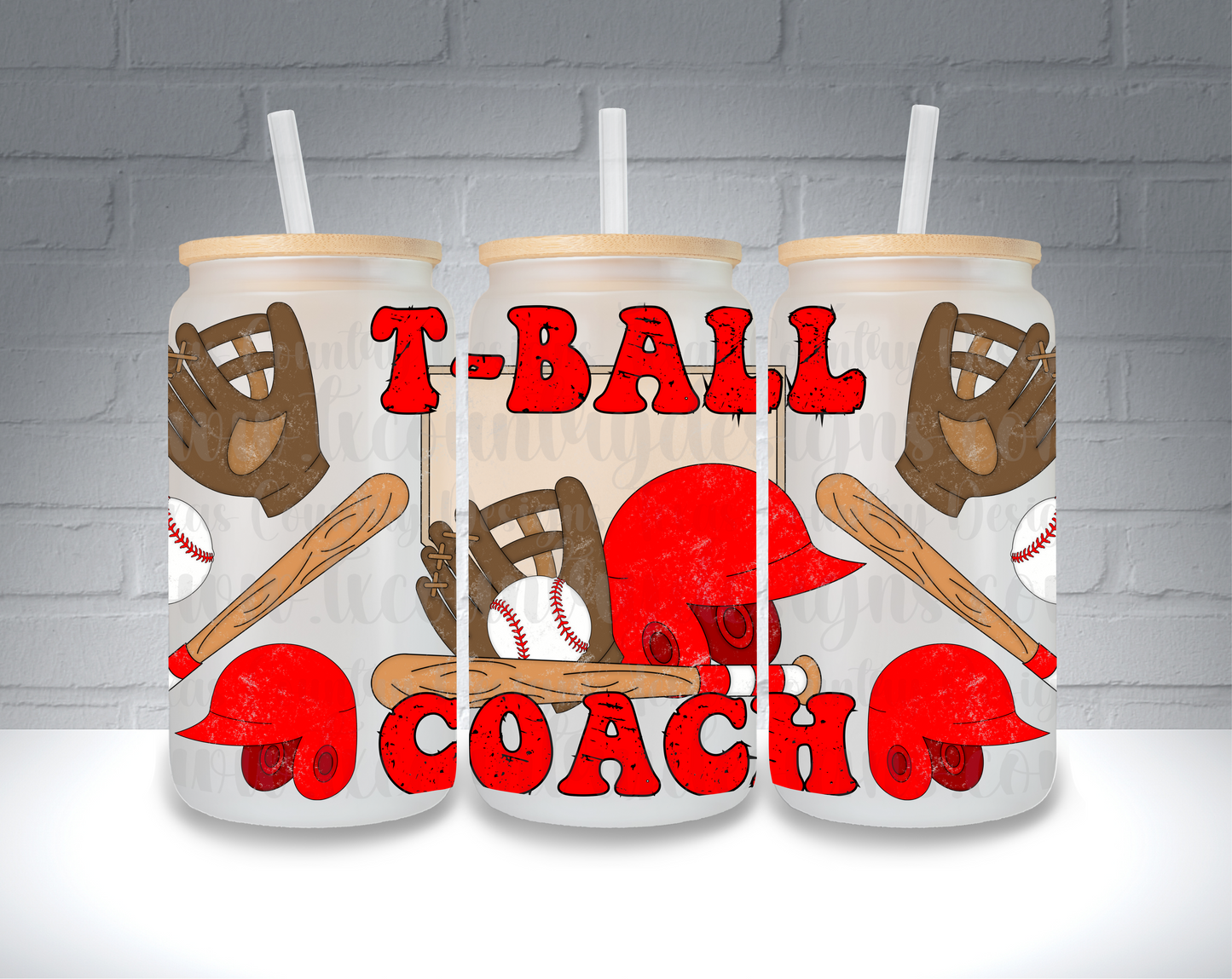 T-Ball Coach Grunge 16OZ