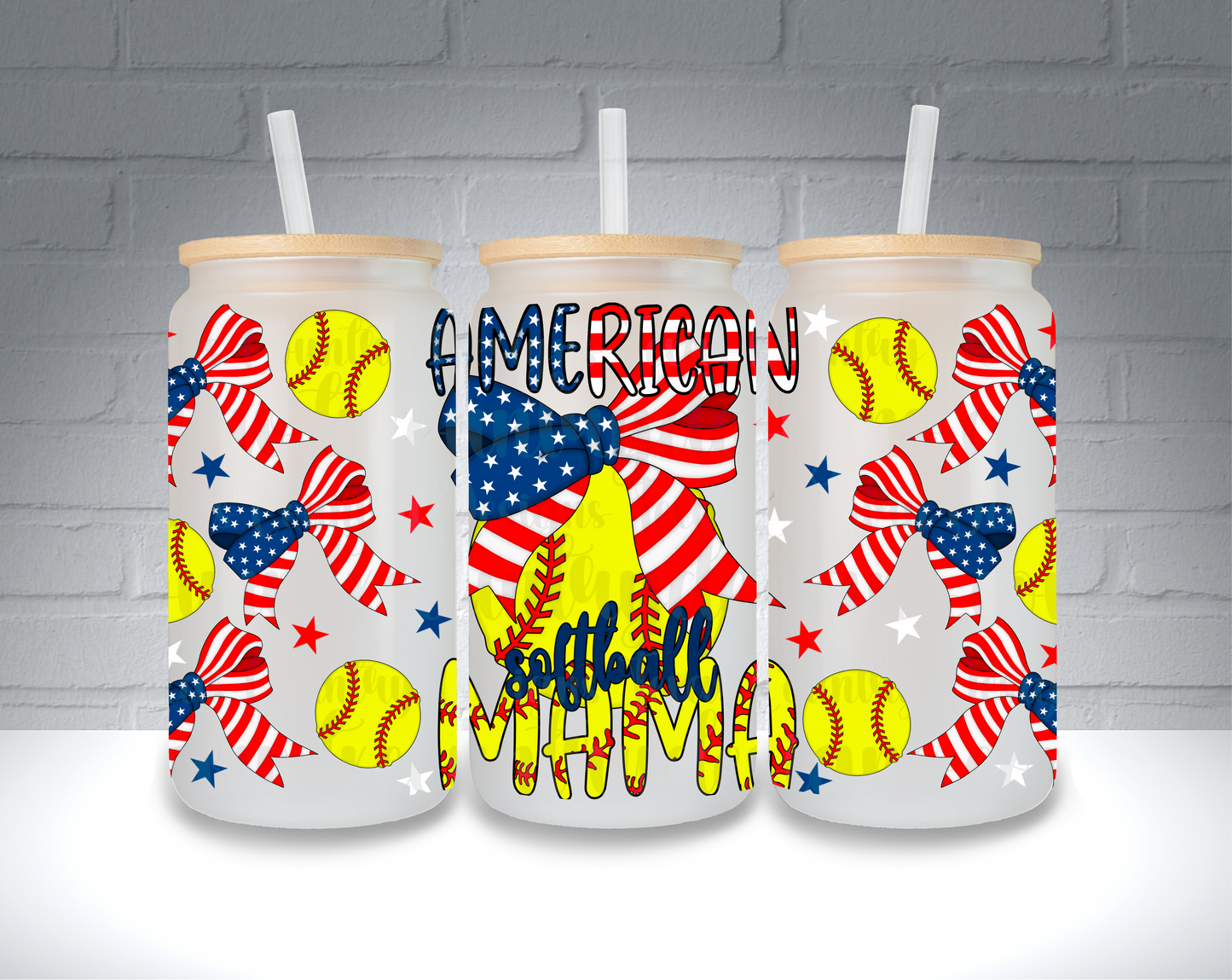 American Softball Mama 16OZ