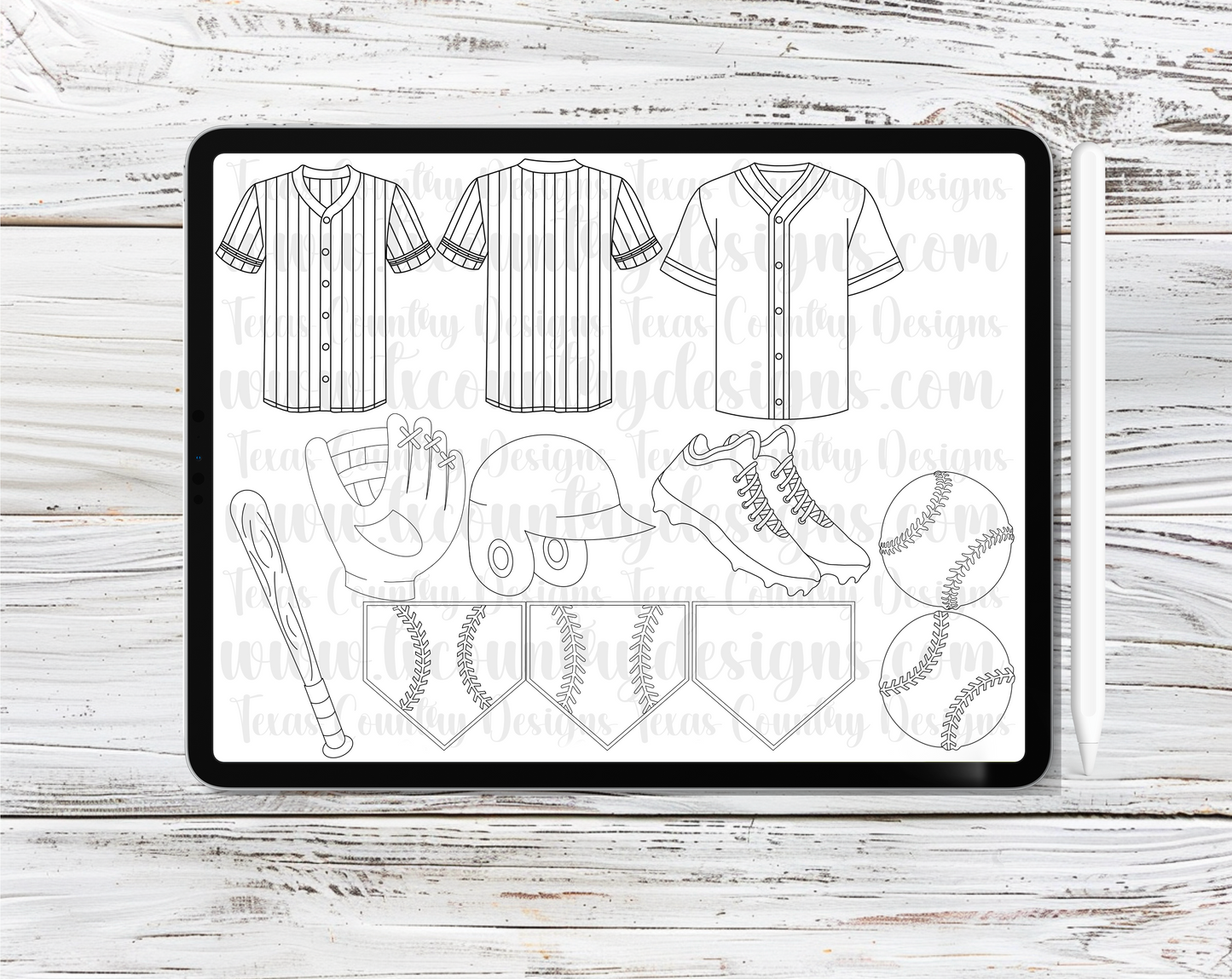 Baseball/Softball Procreate Stamps