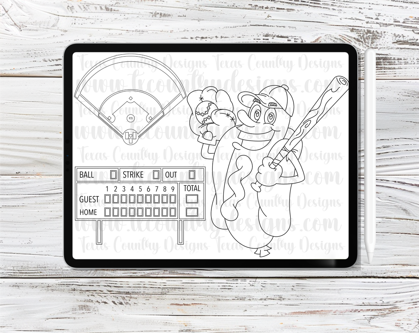 Baseball/Softball Procreate Stamps