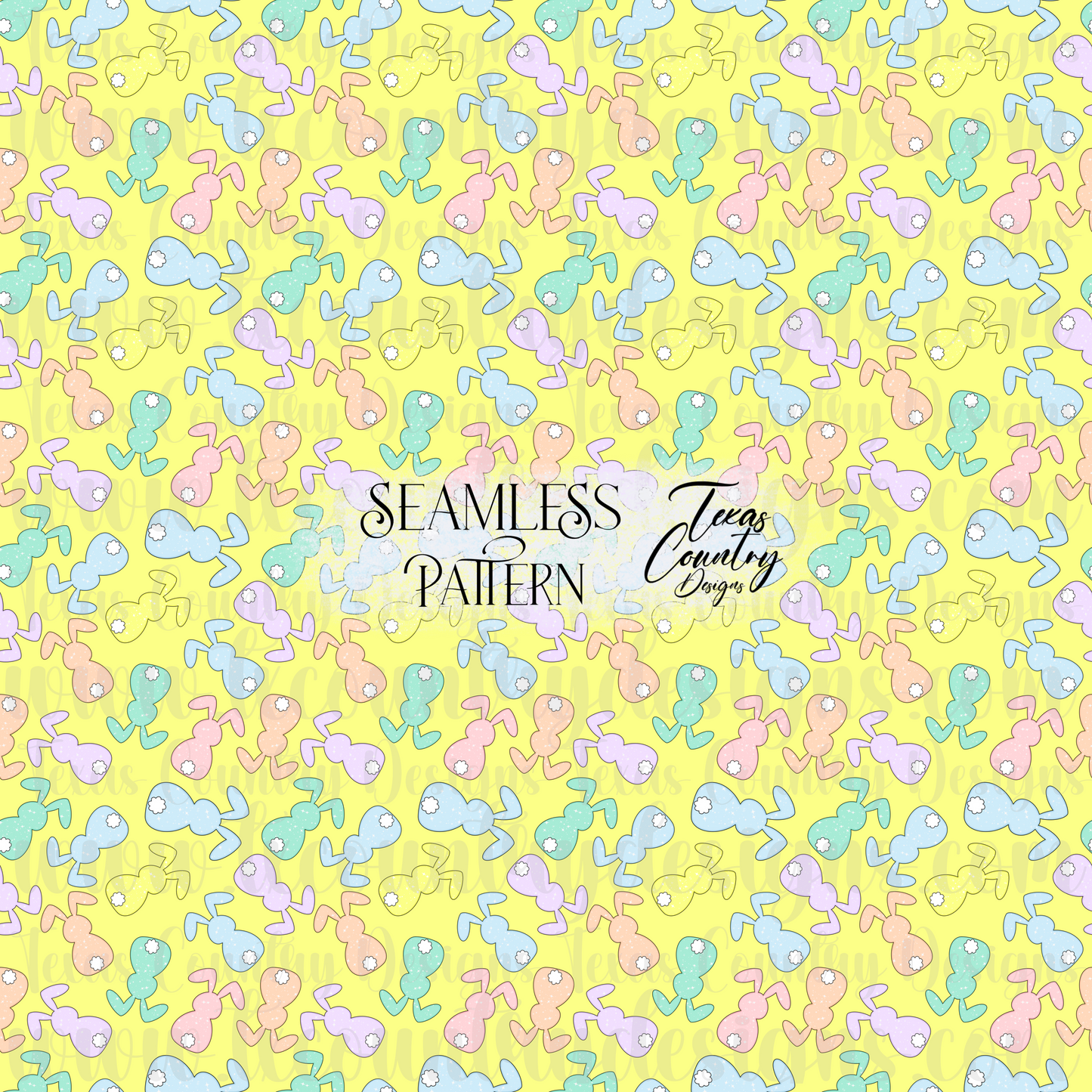 Pastel Star Bunny Yellow