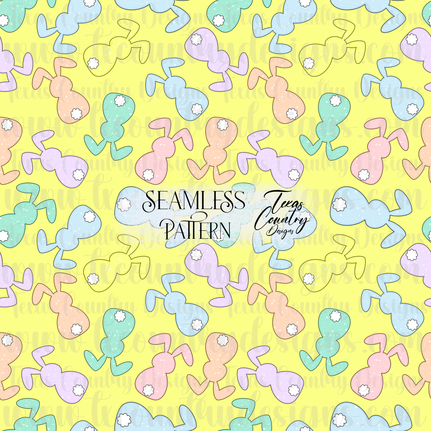 Pastel Star Bunny Yellow