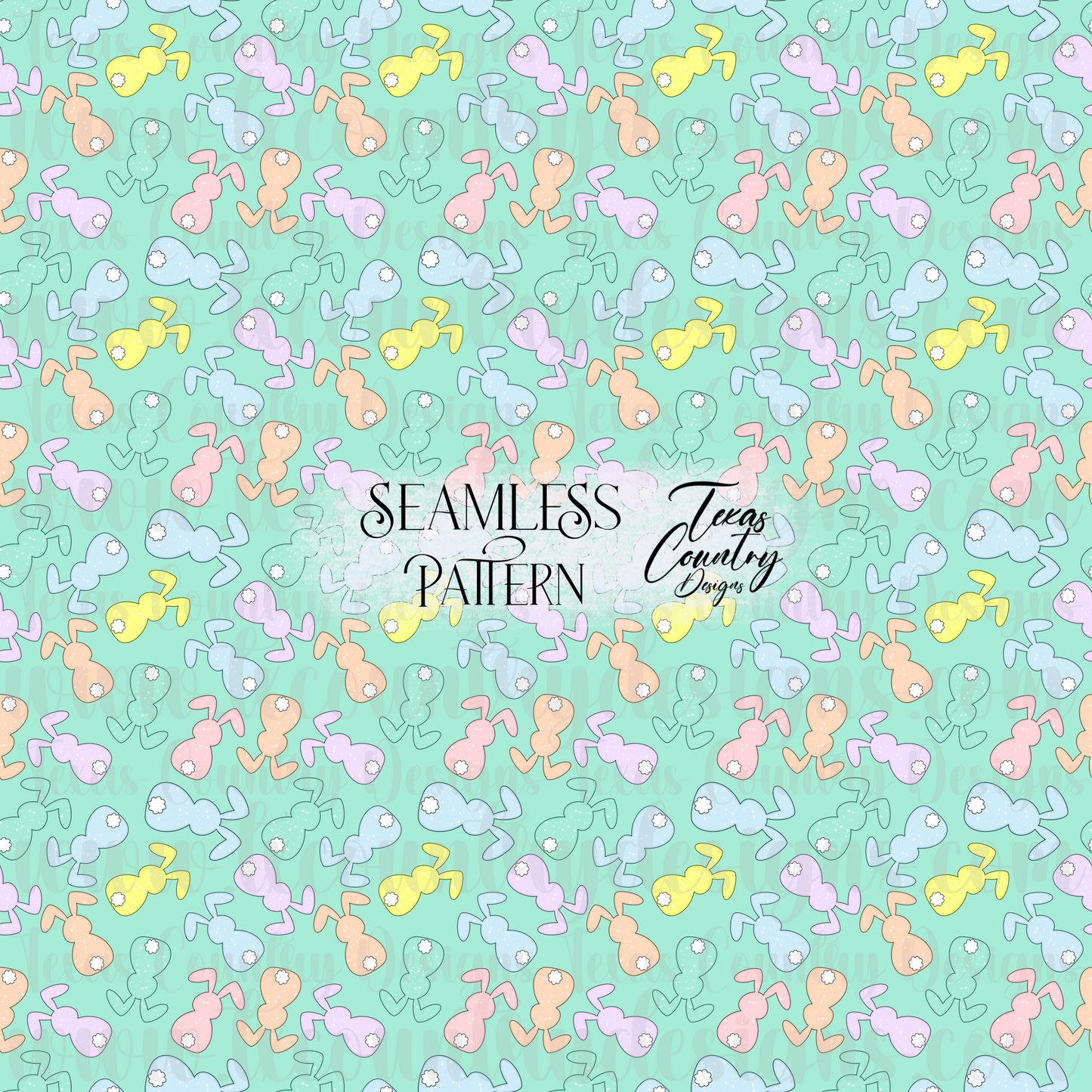 Pastel Star Bunny Green