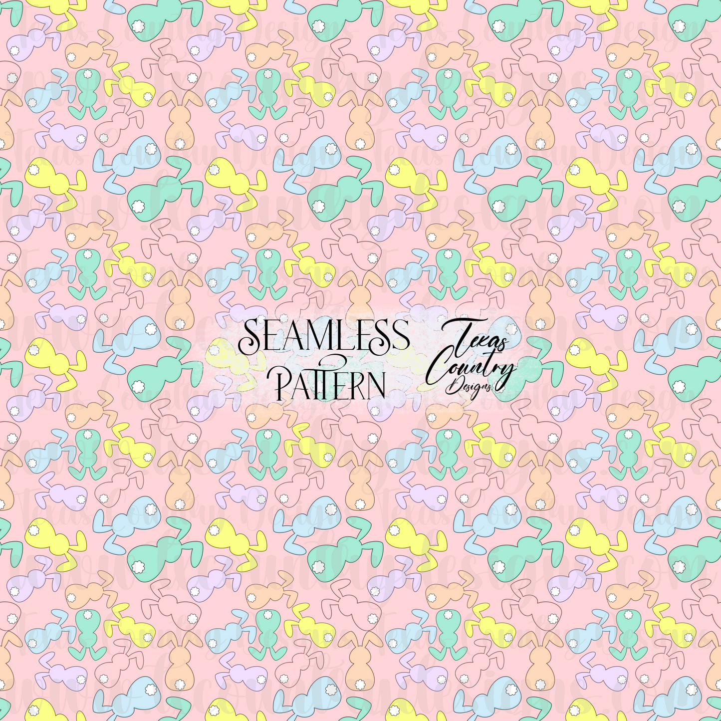 Pastel Bunny Seamless Pink