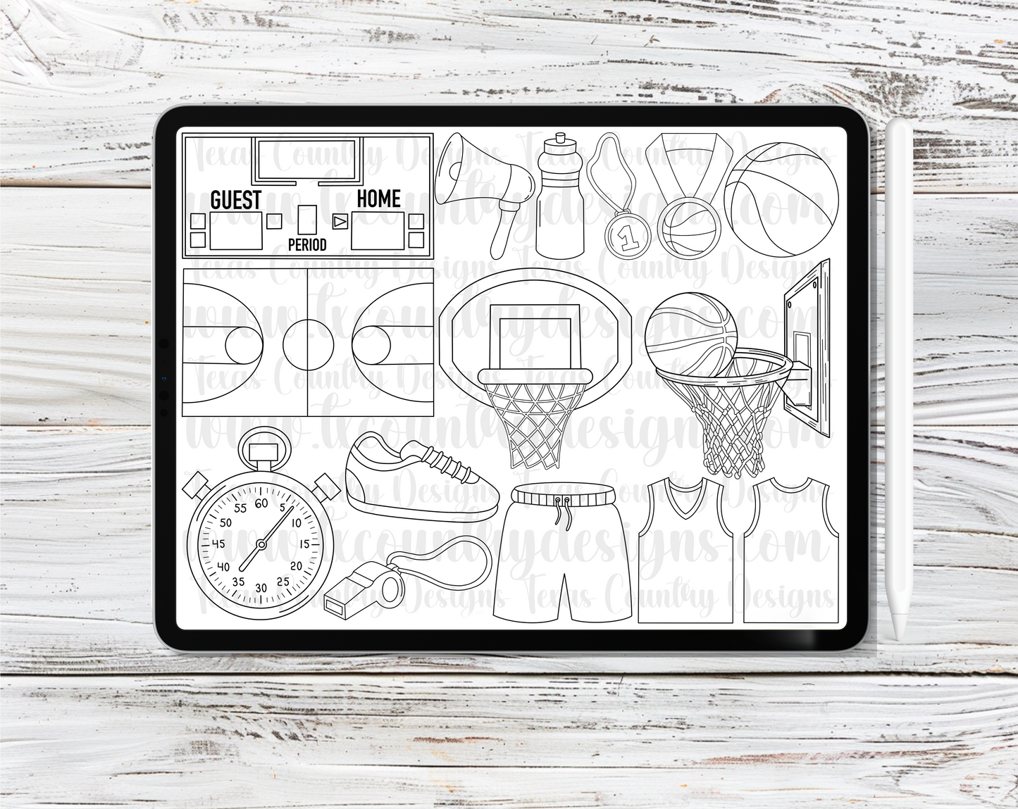 Basketball Procreate Stamps