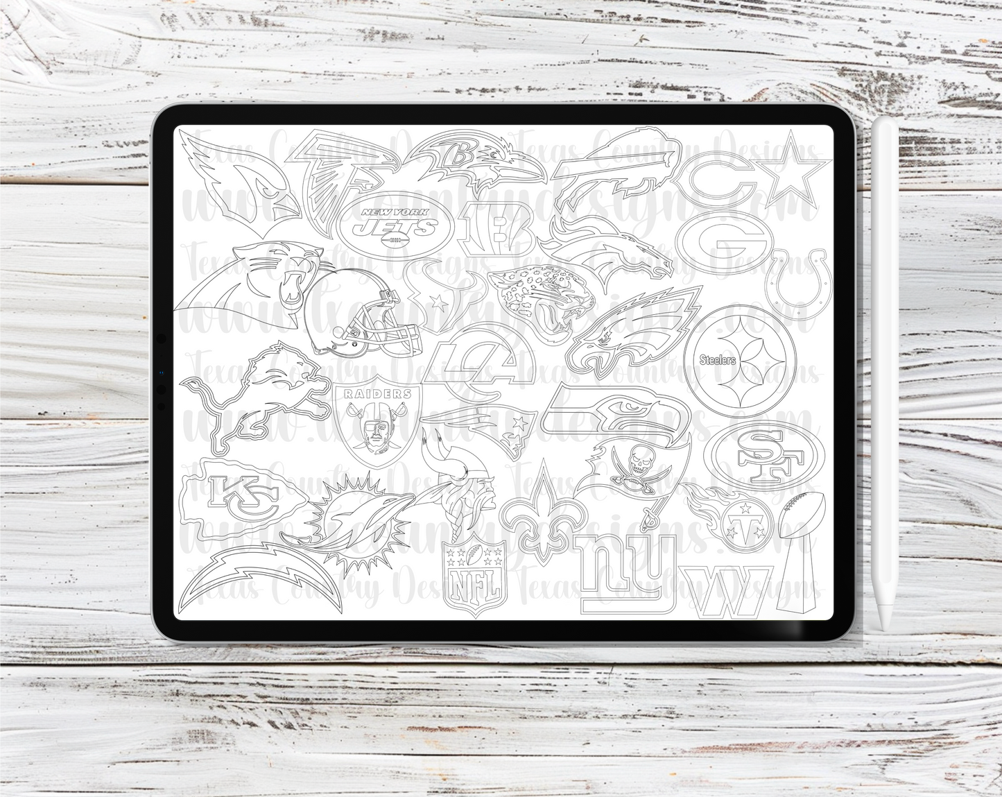 Pro Football Procreate Stamp Set