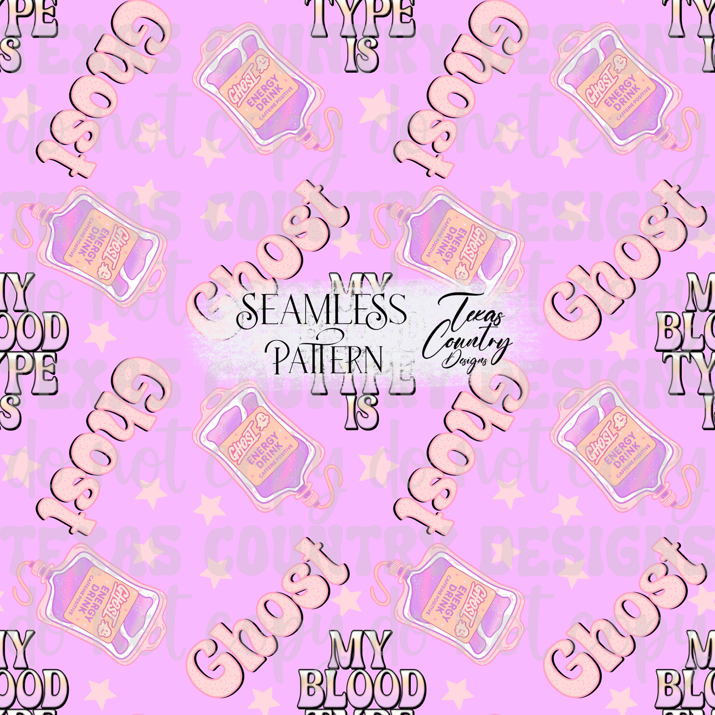 My Blood Type Is G Purple Seamless