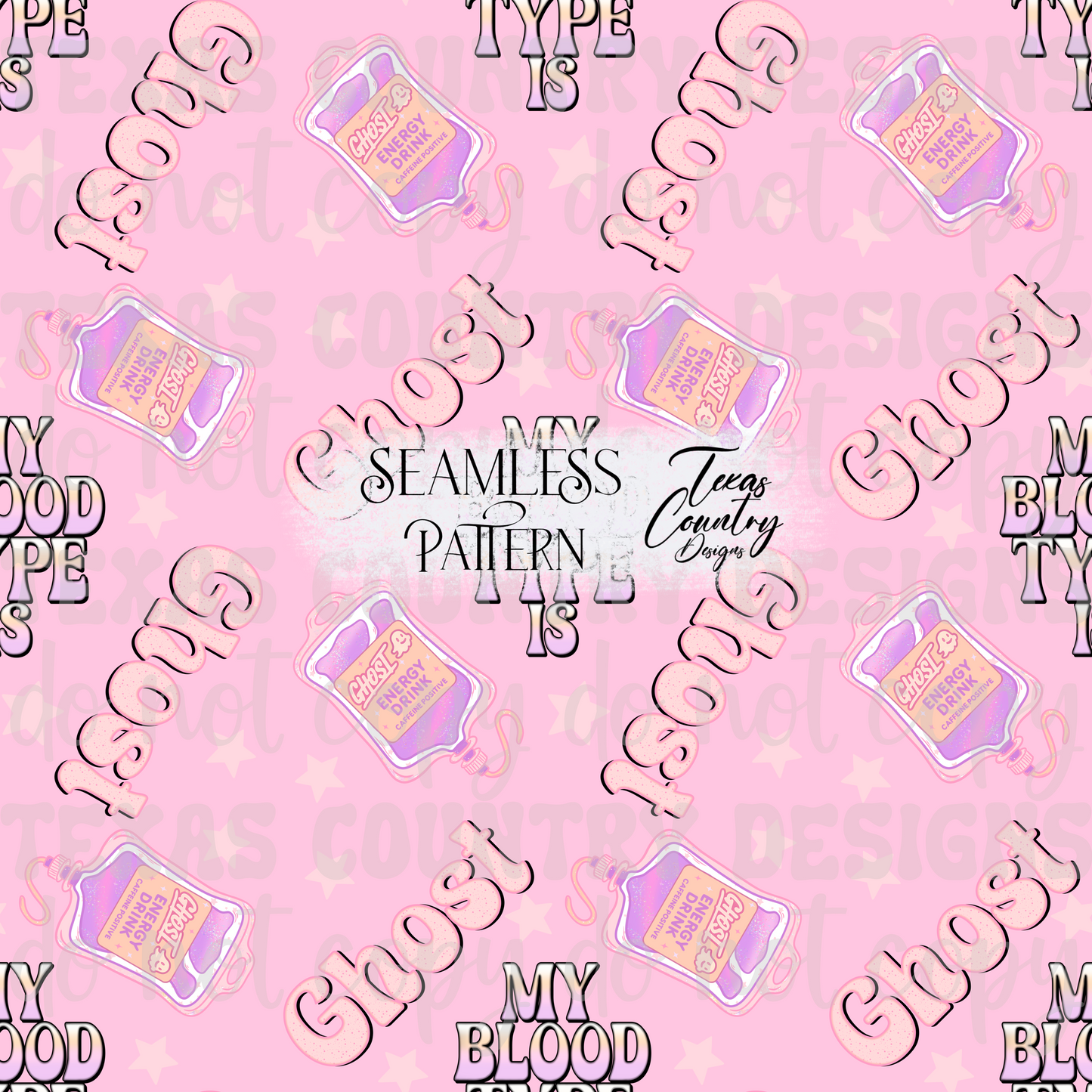 My Blood Type Is G Pink Seamless
