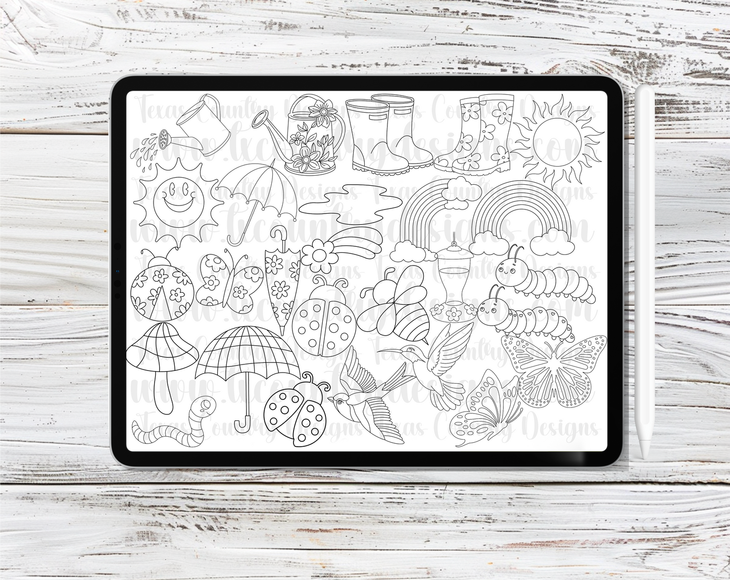Spring Vibes Procreate Stamps