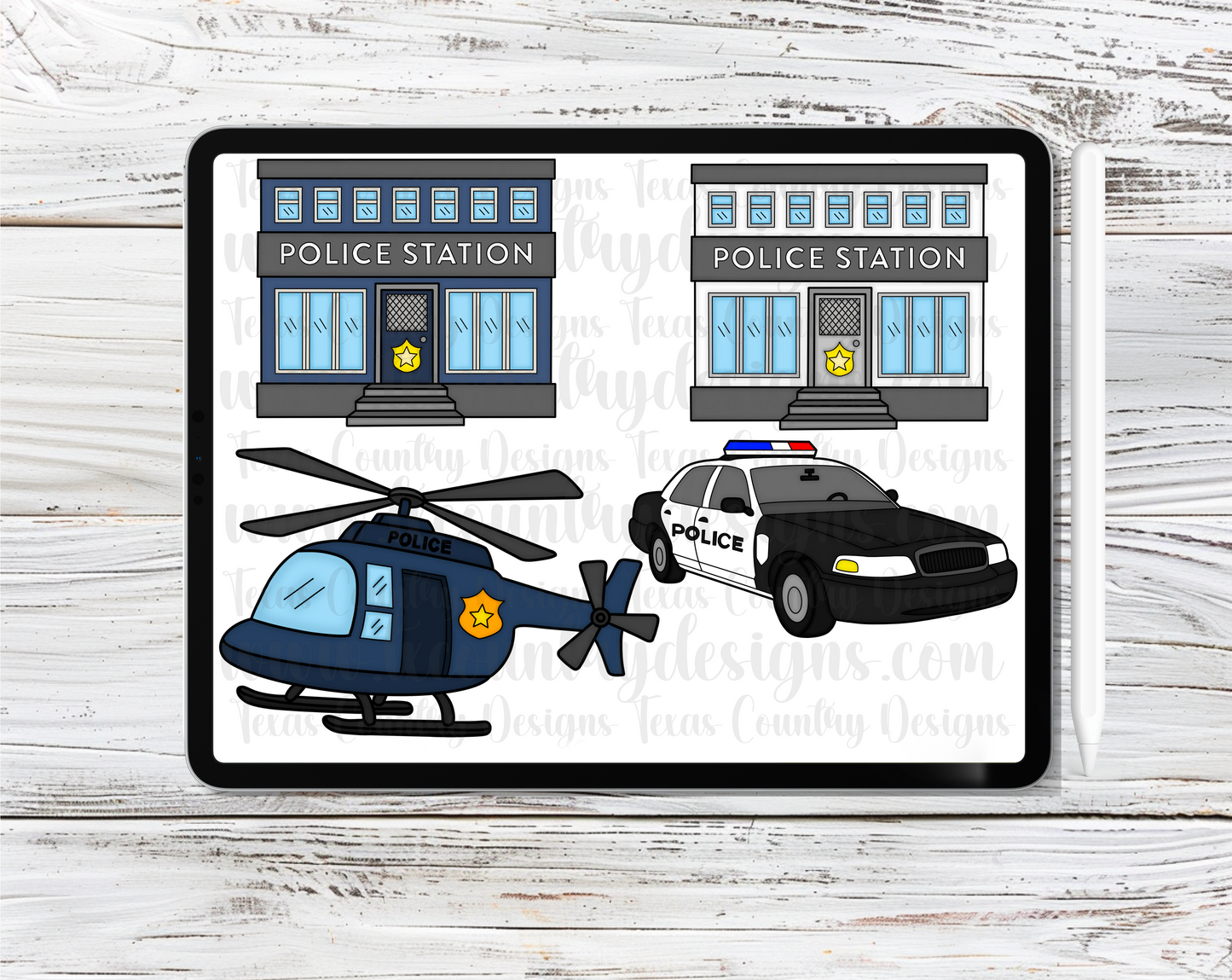 Police Clipart Set