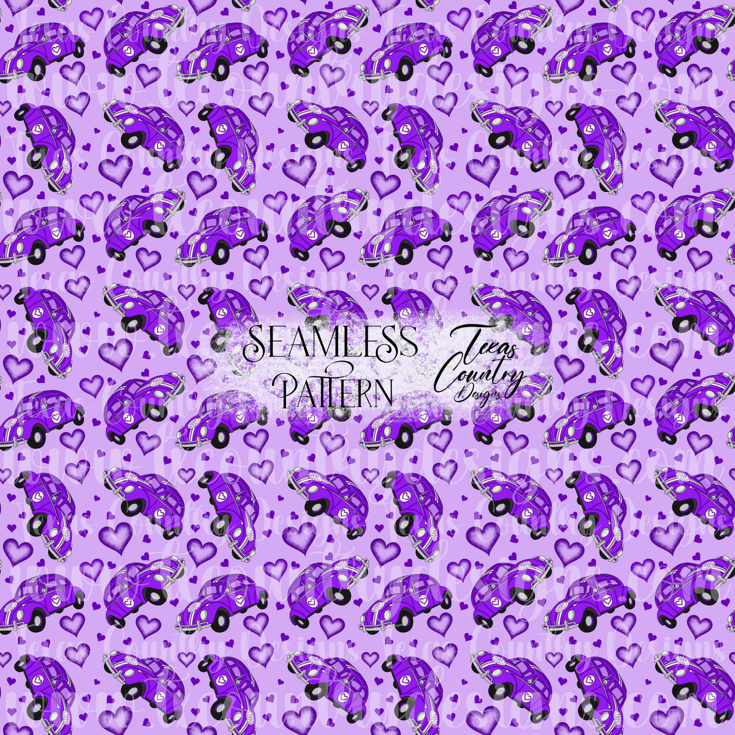 Love Bug Seamless - Purple
