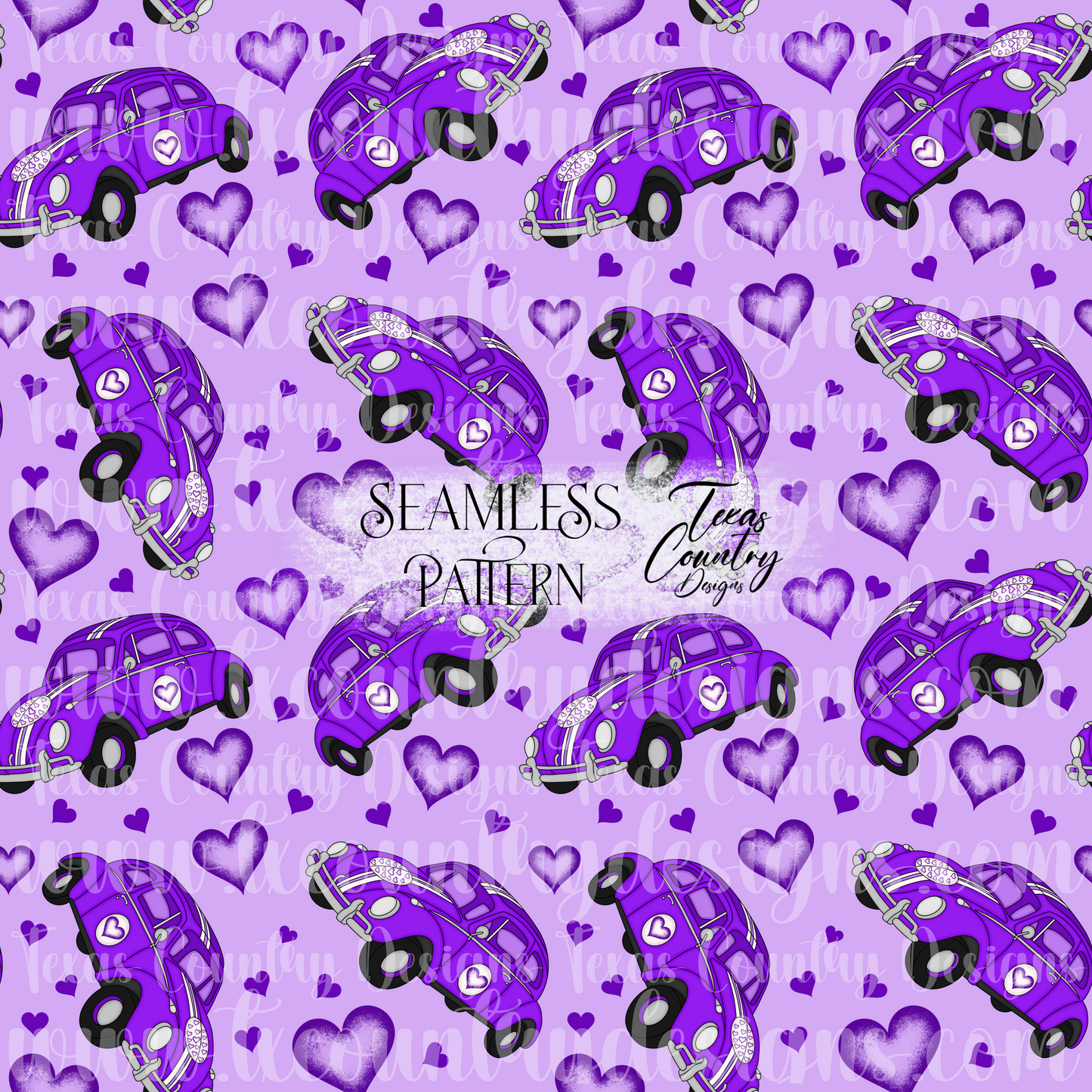 Love Bug Seamless - Purple