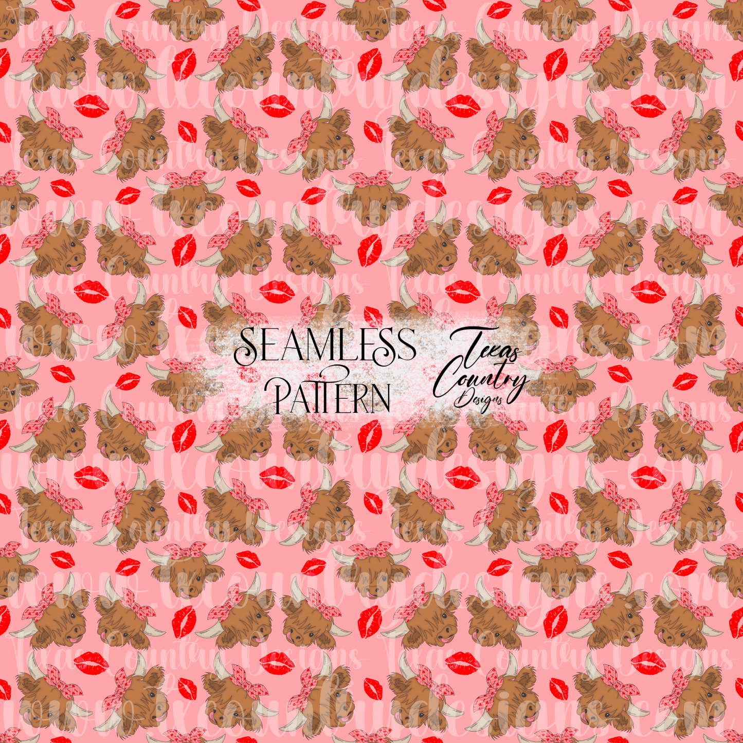 Highland Valentine Seamless