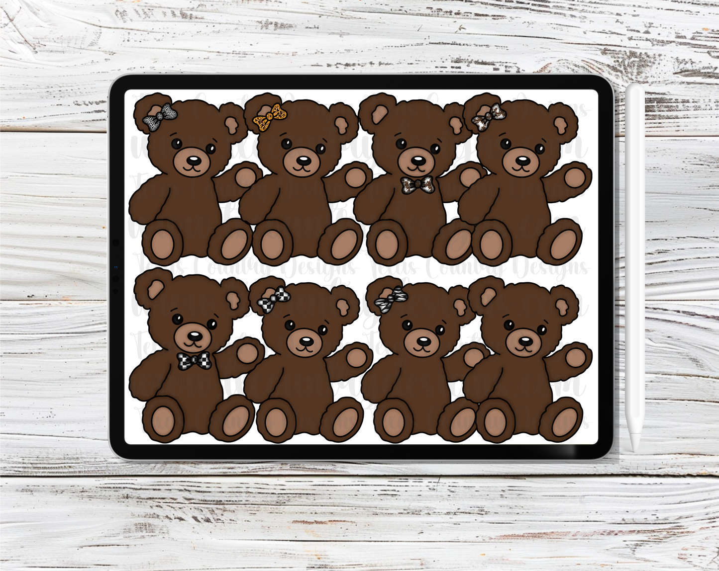 Print Mama/Baby Bears Clipart Set