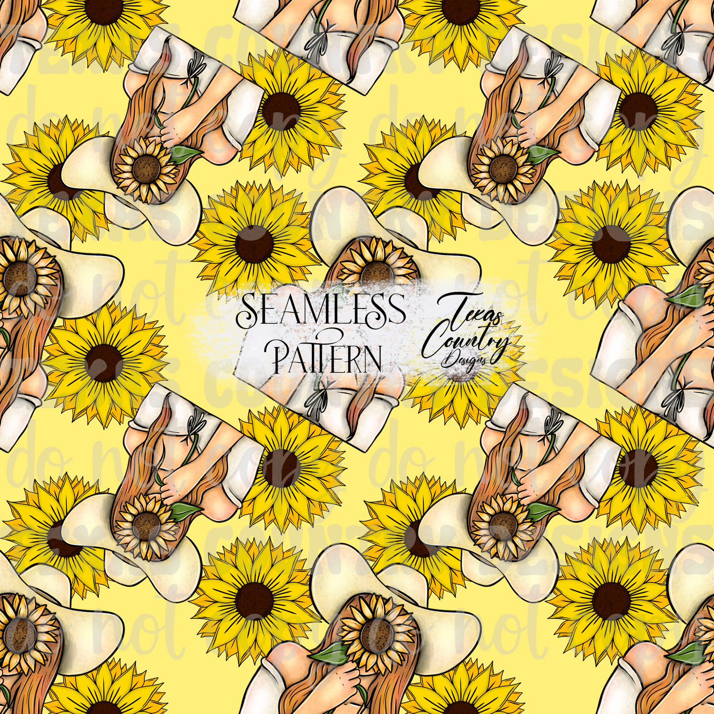 She Belongs Among The Wildflowers Dirty Blonde Seamless