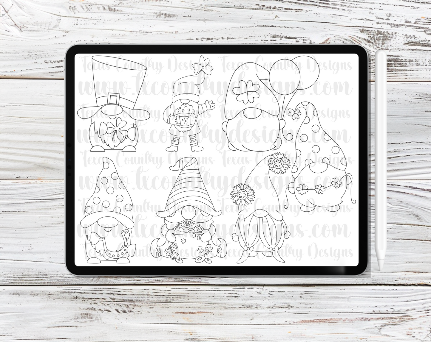 St. Patty Gnomes Procreate Stamps