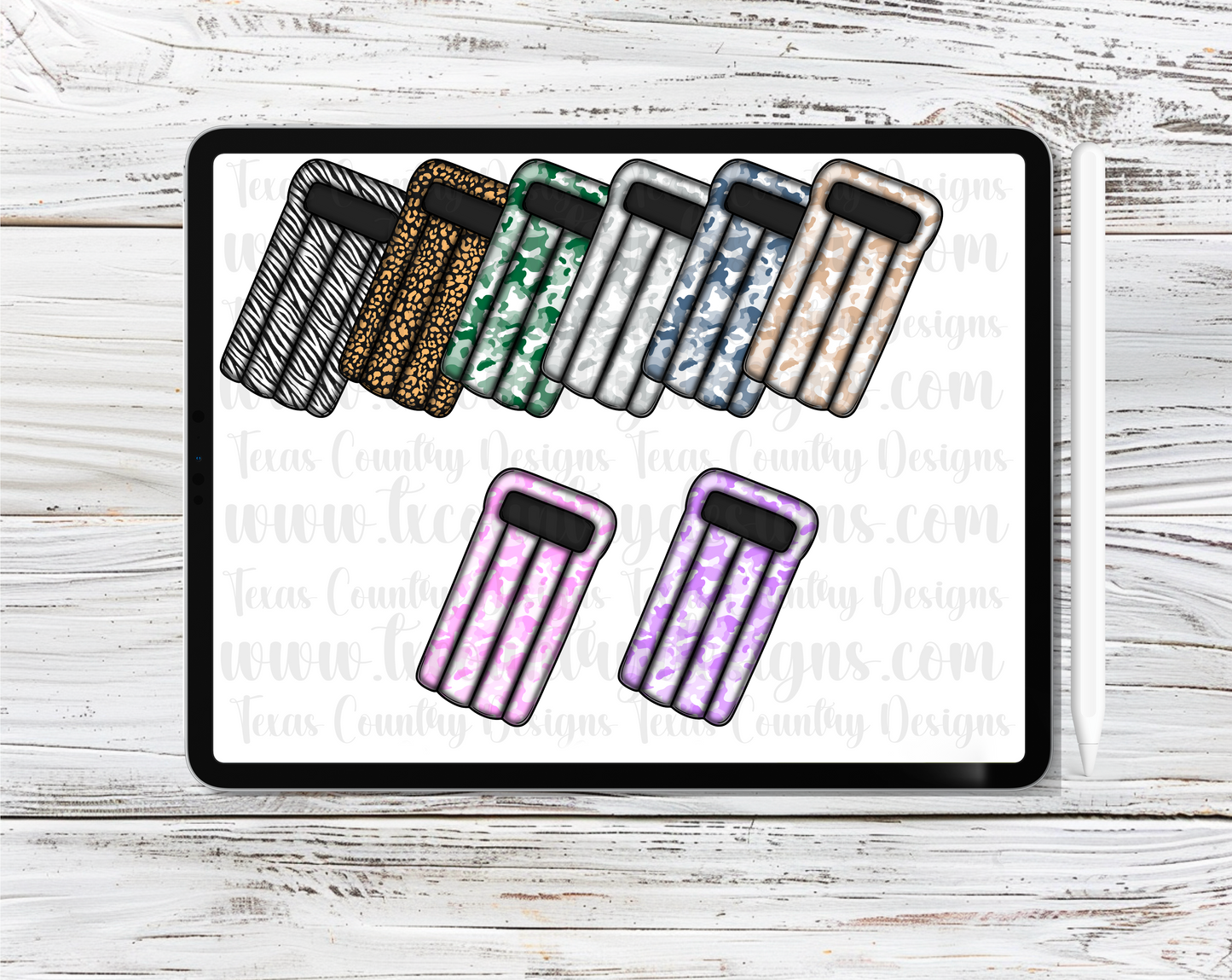 Lounge Float Clipart Set