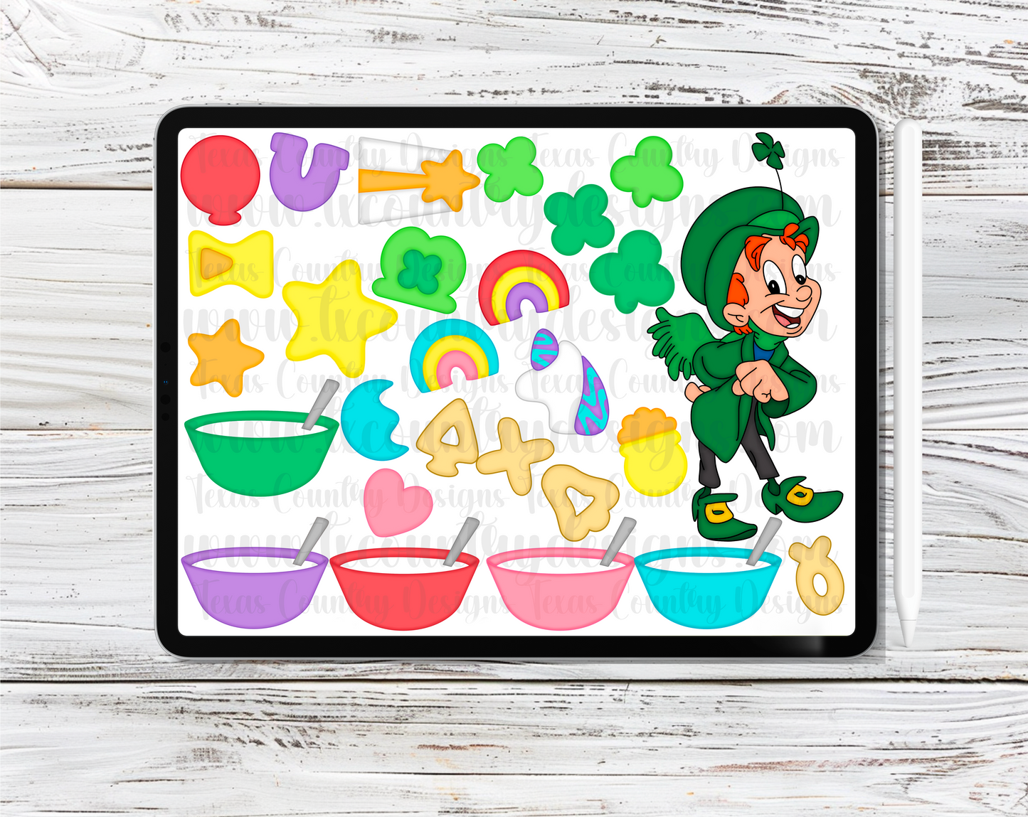 Lucky Cereal Clipart Set