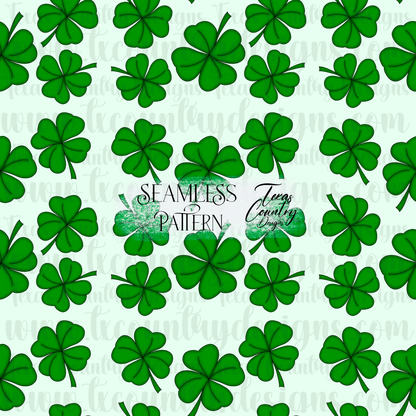 Four Leaf Clover Seamless