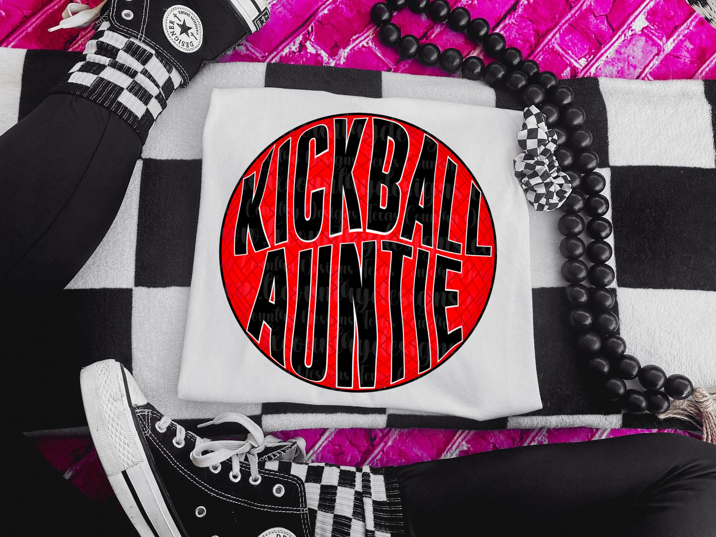 Kickball Auntie Wave