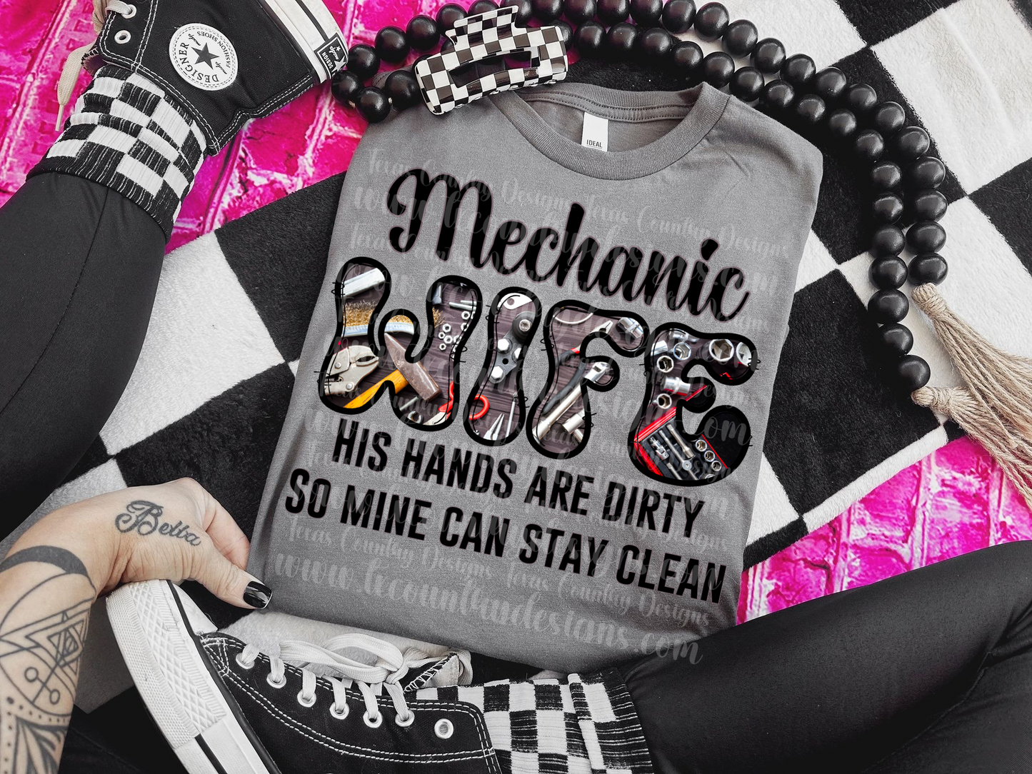 Mechanic Wife - His hands are dirty