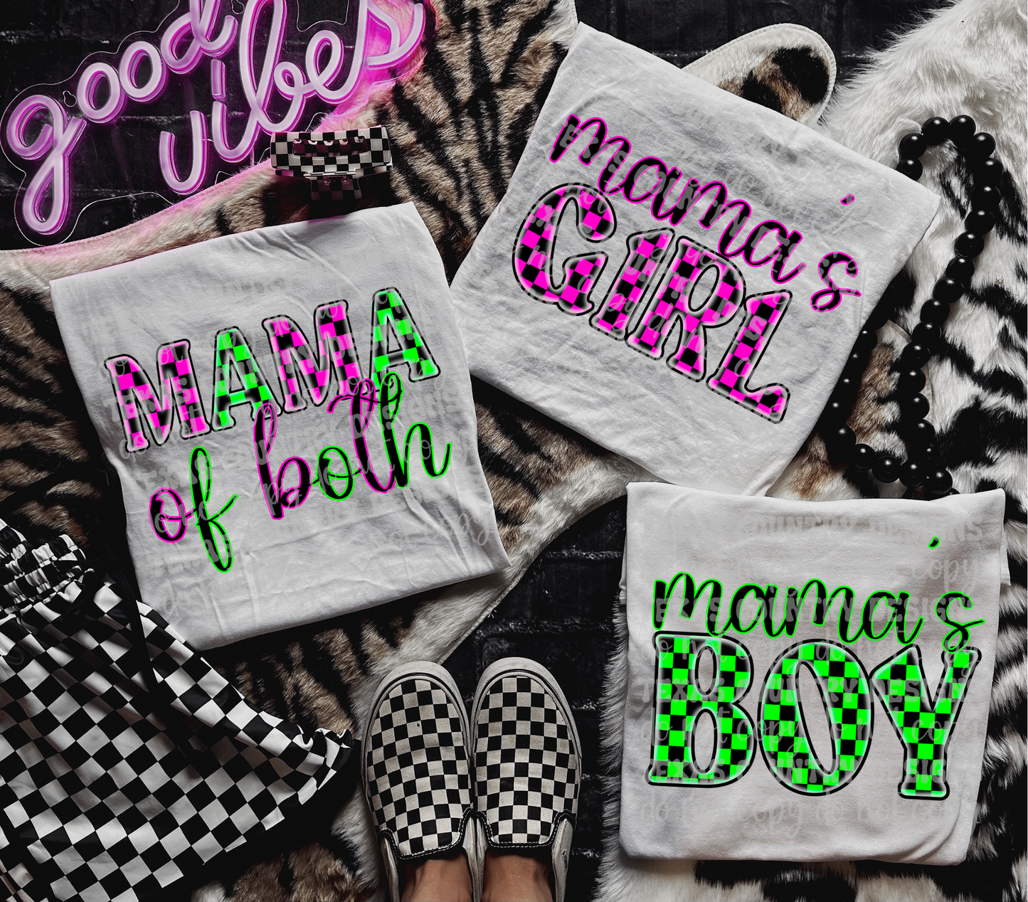 Mama of Both Pink & Green