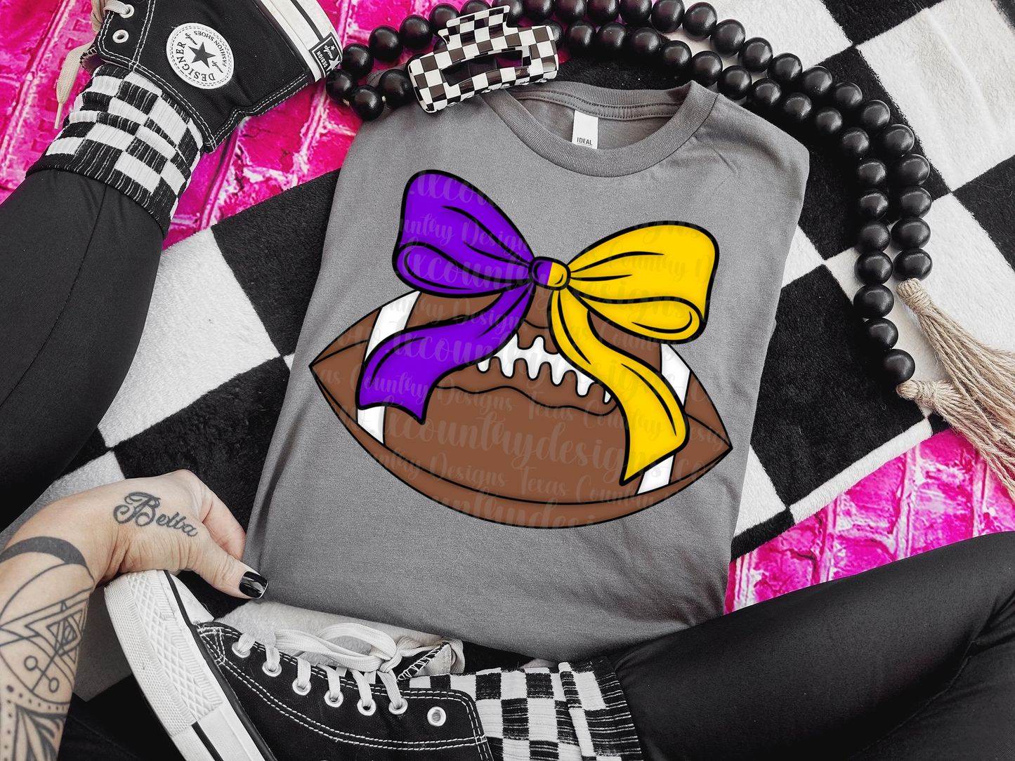 Custom Football Bow
