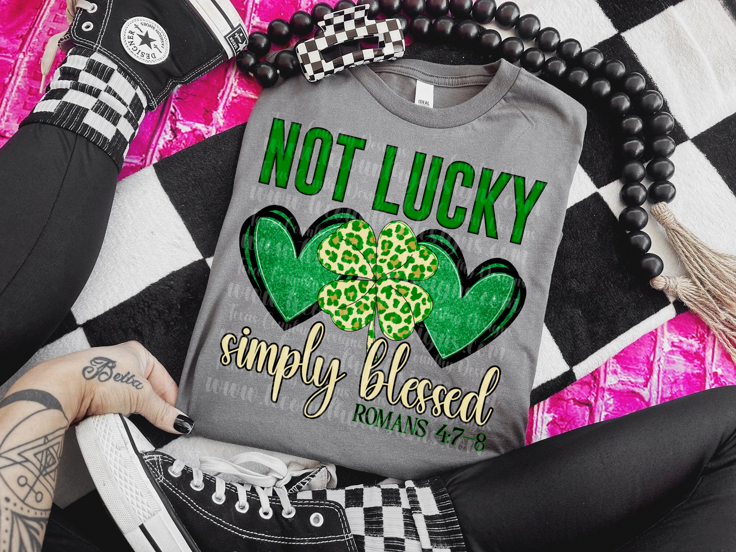 Simply Blessed St. Patrick’s Day - Leopard Print