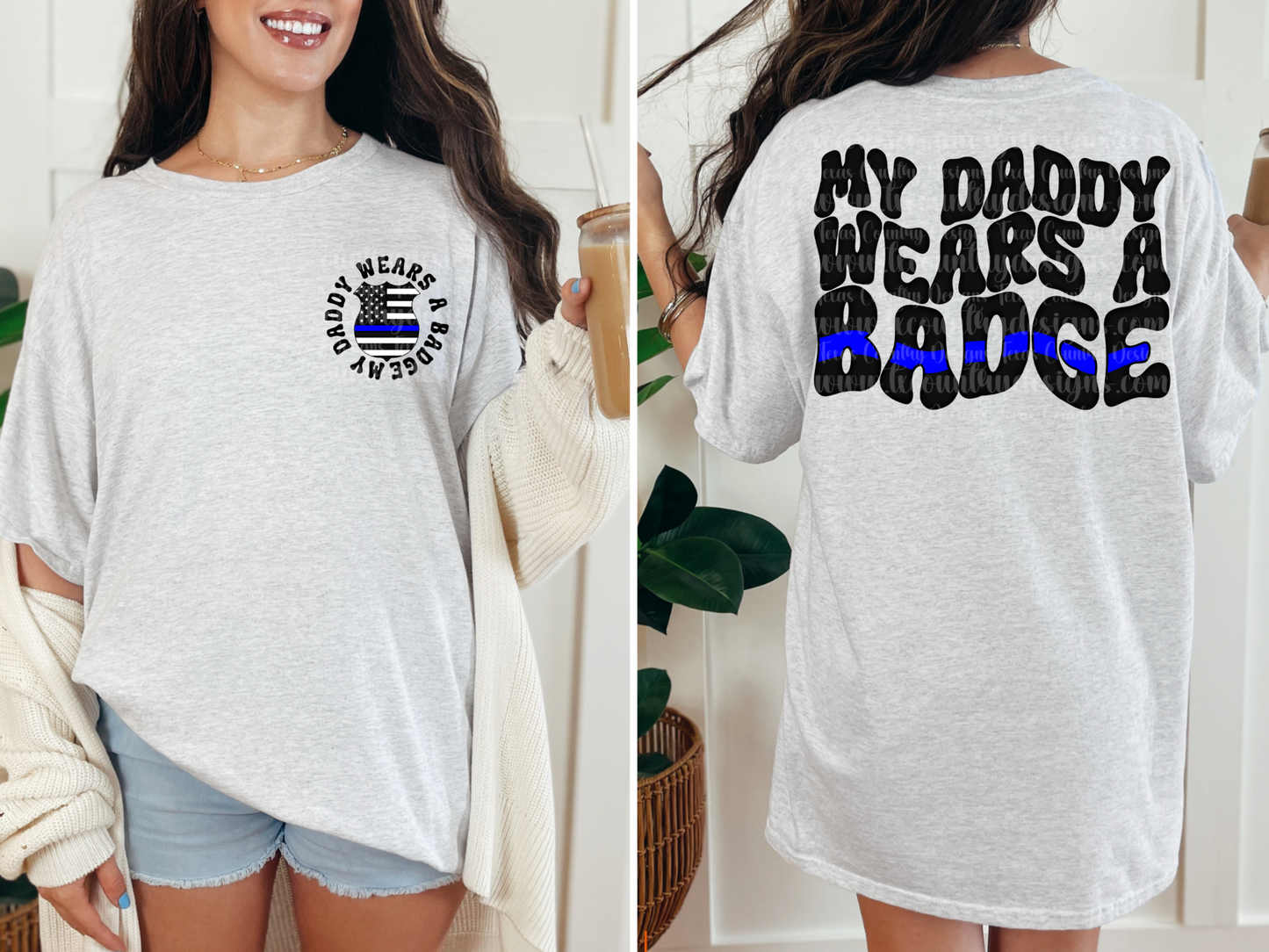 My Daddy Wears A Badge W/Pocket