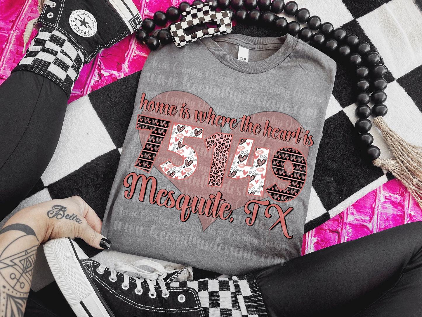 Home Is Where The Heart Is Zip Custom