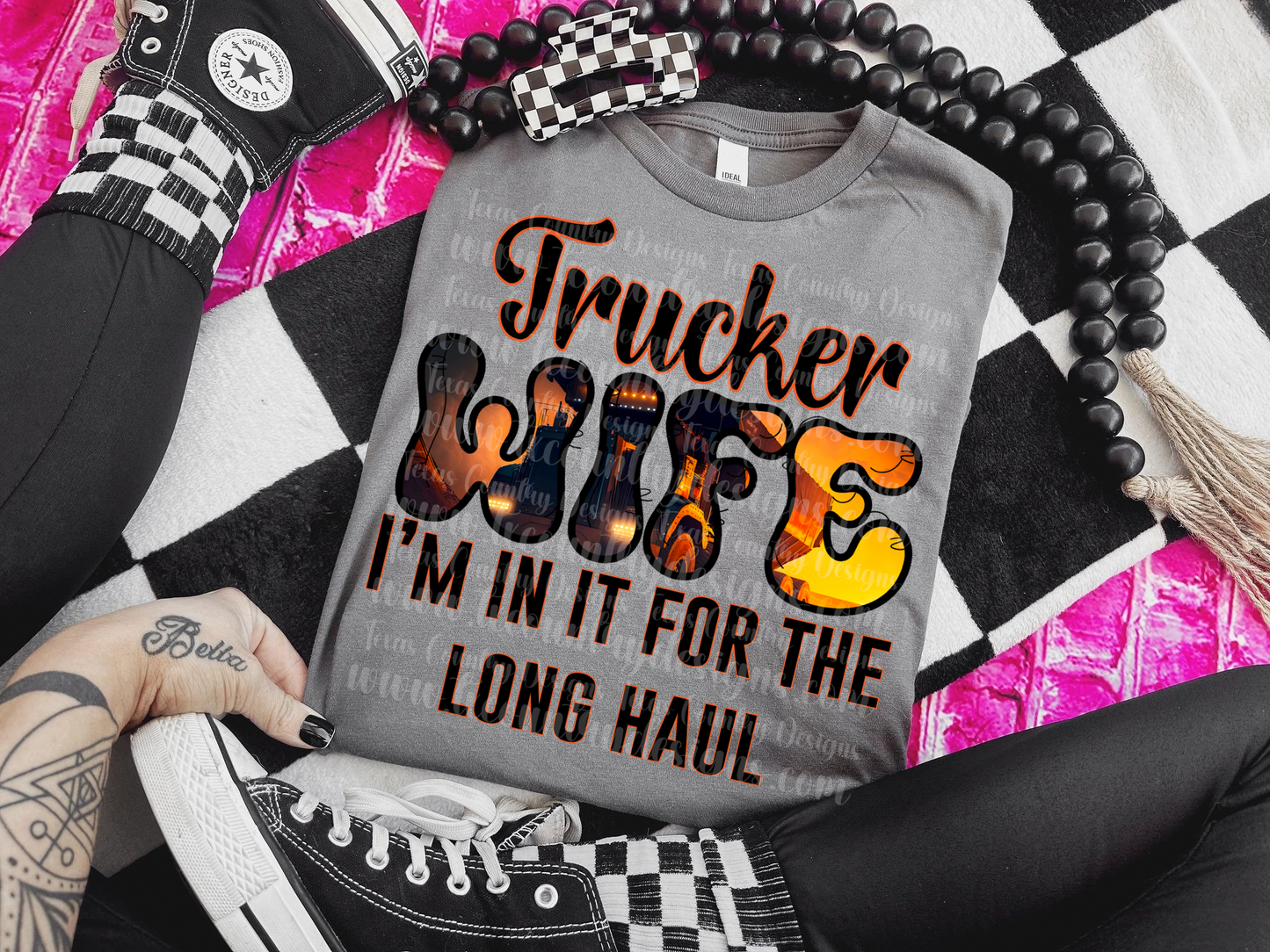 Trucker Wife Coal Truck - In It For The Long Haul
