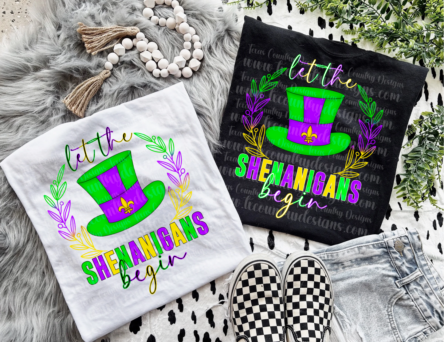 Let The Shenanigans Begin - Mardi Gras Top Hat
