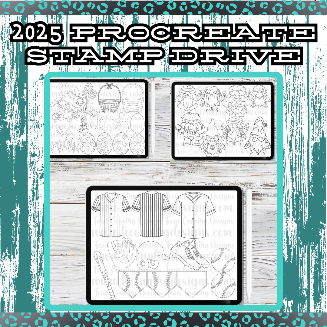 2025 Yearly Procreate Stamp Drive