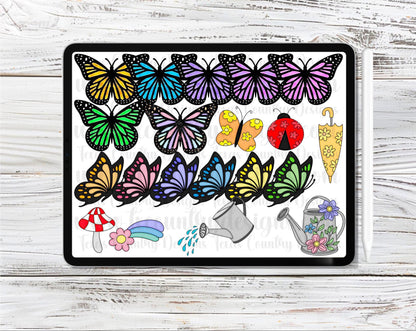 Spring Vibes Clipart Set
