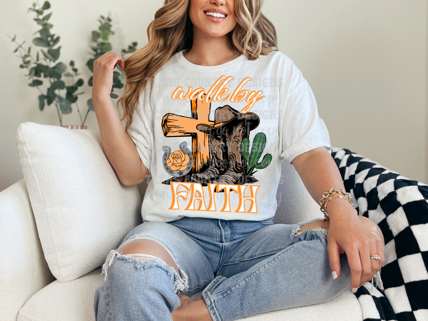 Walk By Faith Orange