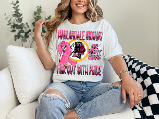 Custom Pink Out With Pride Mascot