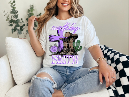 Walk By Faith Purple