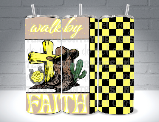 Walk By Faith 20OZ Yellow
